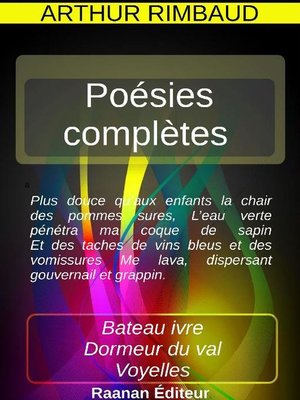 cover image of Poésies complètes